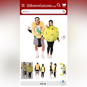 Adult Pickleball Costume Set
